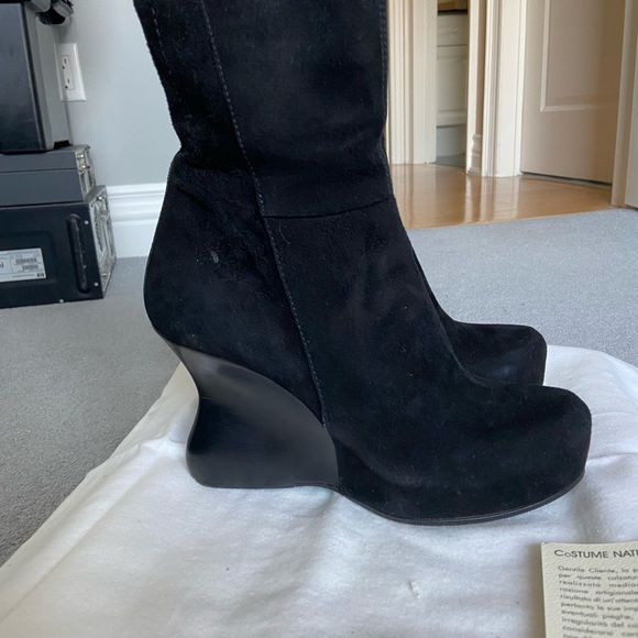 Black suede boots size 37 - Picture 2 of 11
